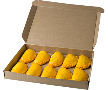 Caixa com 10 Empanadas Porteñas Frescas